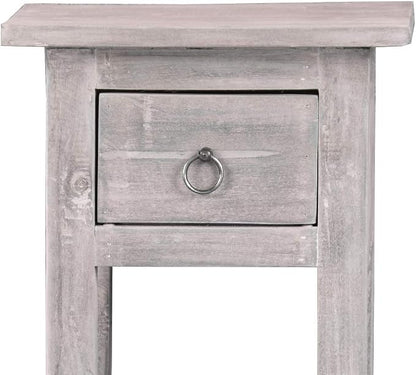 Sunset Trading Shabby Chic Cottage Accent Table, Distressed Light Gray - Image 6