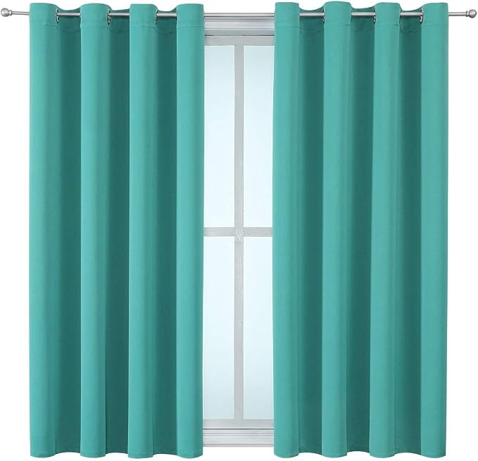 ChrisDowa Blackout Curtains for Bedroom and Living Room 45 Inches Long | 2 - Image 7