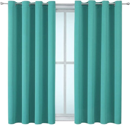 ChrisDowa Blackout Curtains for Bedroom and Living Room 54 Inches Long | 2 - Image 7