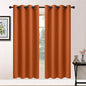 Yakamok Room Darkening Curtains 52x72 inch Length Orange-Living Room | 2 panels by Yakamok