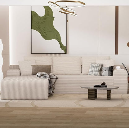96" L Shaped Modular Sectional Sofa, Boneless Cloud Couch - Image 7