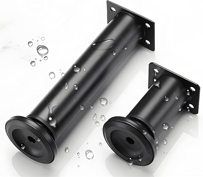 4PCS Adjustable 7.08-12.2 Inch Metal Furniture Legs Black Furniture Replacement - Image 4