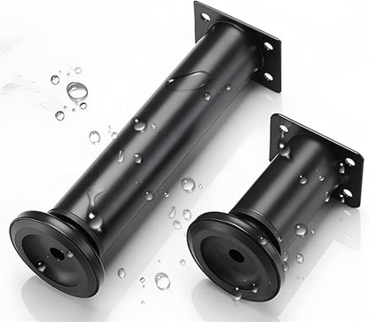 4PCS Adjustable 7.08-12.2 Inch Metal Furniture Legs Black Furniture Replacement - Image 4