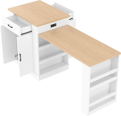Modern Extendable Dining Table - Image 7