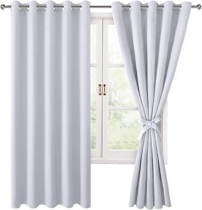Room Darkening Curtains for Bedroom, 60 x 72 Inches, Window Drapes for Living by Hiasan