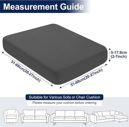 Smiry Waterproof Patio Cushion Covers, Stretch Outdoor Furniture Covers | Couch - Image 6