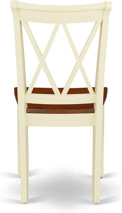 East West Furniture CLC-BMK-W Clarksville Dining Room Chairs - Image 8