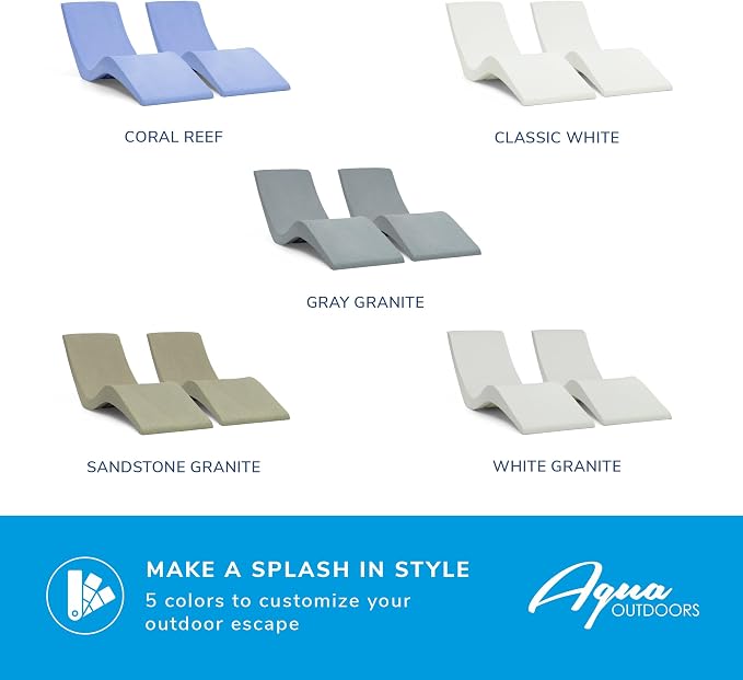 Aqua Outdoors - in-Pool Chaise Lounger - Pool & Sun Shelf Lounge Chair - - Image 10