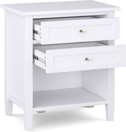 SIMPLIHOME Warm Shaker Solid Wood 24 inch Wide Transitional-Style Bedside - Image 3