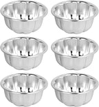 Cup Cake Molds Aluminum for Jello Nonstick Pudding Pan Cupcake Muffin Cups Cake Tartlets Baking Tool (3.5 x1.6inch)