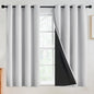 SimpleHome White 100% Blackout Curtains Room Darkening Living Room 45 Inch | by SimpleHome