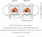 Andaz Press Fall Burgundy Marsala 11oz. Ceramic Coffee Tea Mug, Hey There Pumpkin, 1-Pack, Pumpkin Floral Graphic, Birthday, Friend, Family, Coworker, Autumn Season, Festive Holiday Ideas
