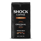 Shock Coffee Whole Bean, The Strongest Caffeinated All-Natural Coffee, Up to 50% more Caffeine. 1 pound