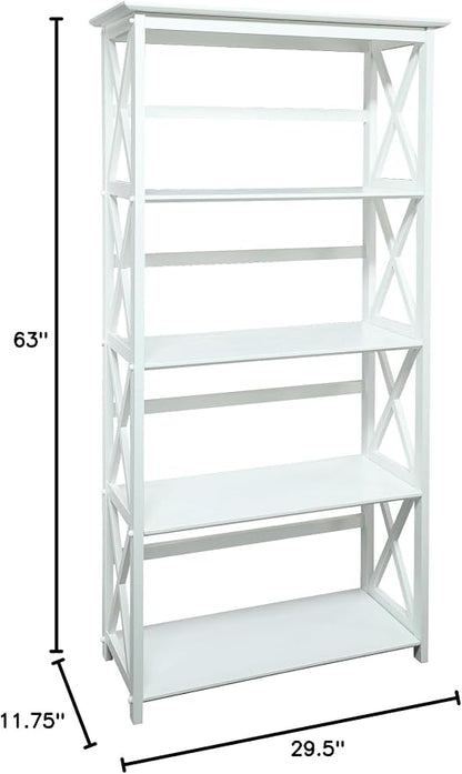 Montego 5-Shelf Bookcase - Image 7
