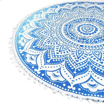 Mandala Floor Pillow Cover Meditation Cushion Seating Throw Hippie Round - Image 7