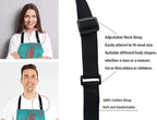 Red and Turquoise Apron, Funny Baking Apron Blood Splatter Novelty Cooking Chef Present For Men Womens Baking Present Full BBQ Grilling Kitchen Apron
