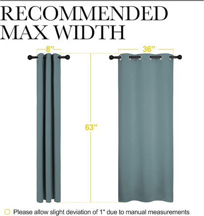 NICETOWN Modern Greyish Blue Blackout Curtains Noise Reducing, Thermal - Image 7