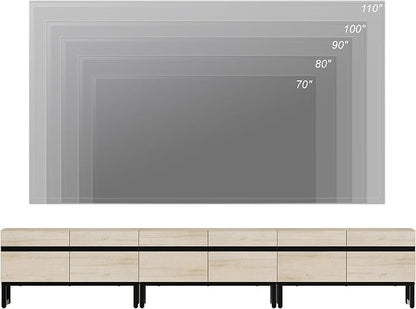 WAMPAT Modern TV Stand for 32-110 Inch TVs, Wood Entertainment Center - Image 4