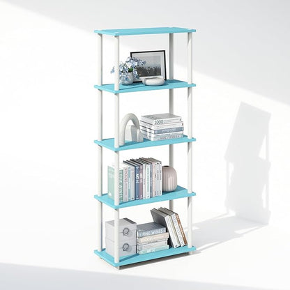 Furinno Turn-N-Tube Book Shelf, 5-Tier Bookshelf, Bookcase by Furinno-FitsYourSpaceFitsYourBudget