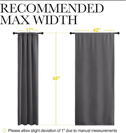 NICETOWN Grey Window Curtains for Bedroom - Image 7