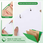 24 Pcs Classification Folders Letter Size, Back to School Supply for Teacher, Student, 2 Dividers Pressboard File Folder Bulk with Fasteners, 3.5 Inch Expanding File Organizer(Green)