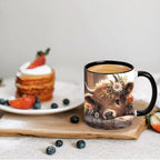 Highland Cow Gifts for Woman, Highland Cow Coffee Mug, Cow Iced Coffee Cup, Western Cow Gifts, Cow Gifts Set for Women Cow Lovers, Cow Drinking cup,11oz Mug