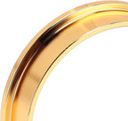 58MM Coffee Dosing Funnel, 304 Stainless Steel Coffee Dosing Ring, Universal Coffee Dosing Ring Replacement for Home Coffee Machine Tools, Gold