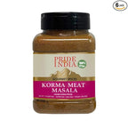 Pride of India - PACK of 6 - Korma Meat Masala Mix – Ideal for Traditional Meat/Lamb Curry – Gourmet & Flavorful – Seasoning Spice Blend – 7 oz. Medium Dual Sifter Jar