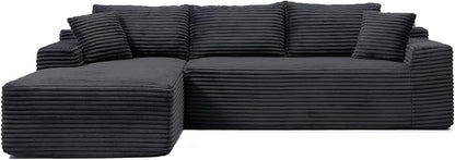 108 Inch Cloud Sectional Couch, Modern Modular Sectional Sofa - Image 9