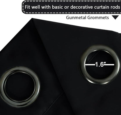 H.VERSAILTEX Blackout Patio Curtains 100 x 90 Inches - Image 3