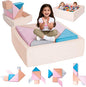 Tangram Puzzles Modular Kids Play Couch Building Fort, Children Explorer Sofa by VIXLONOutdoorSlowTime