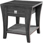 Furniture of America Ami Transitional Wood Storage End Table in Gray by FurnitureofAmerica
