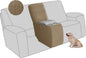 ALIECOM Recliner Sectional Couch Covers L Shape Stretch Corner Reclining by ALIECOM