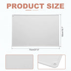 uxcell Silicone Pastry Mat, 27.5" x 19.7" Silicone Baking Mat with Measurements, Non-Stick Dough Rolling Mat for Making Pastry Cookies Bread Pizza White