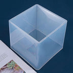 3 PCS Clear Pyramid Molds for Resin, 3Pcs 4.7''6''7.5'' Inner Large Pyramid Silicone Molds for Epoxy Resin + 1Pcs Plastic Frame, Pyramid Resin Mold Silicone Pyramid Mold for DIY
