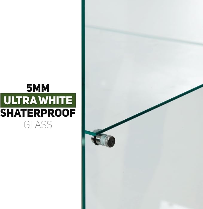 Beauty4U One-Door Glass Display Cabinet, Collection Display, Quick Installation - Image 4