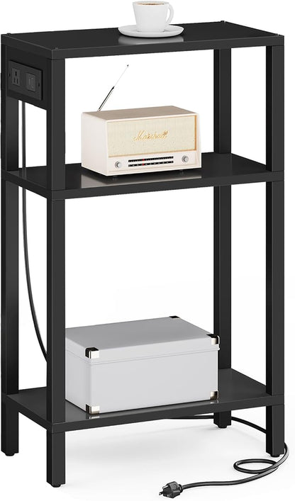 TUTOTAK Narrow Side Table with Charging Station, Small End Table with USB Ports by ChoosetutotakFurnitureBuildYourCozyHome