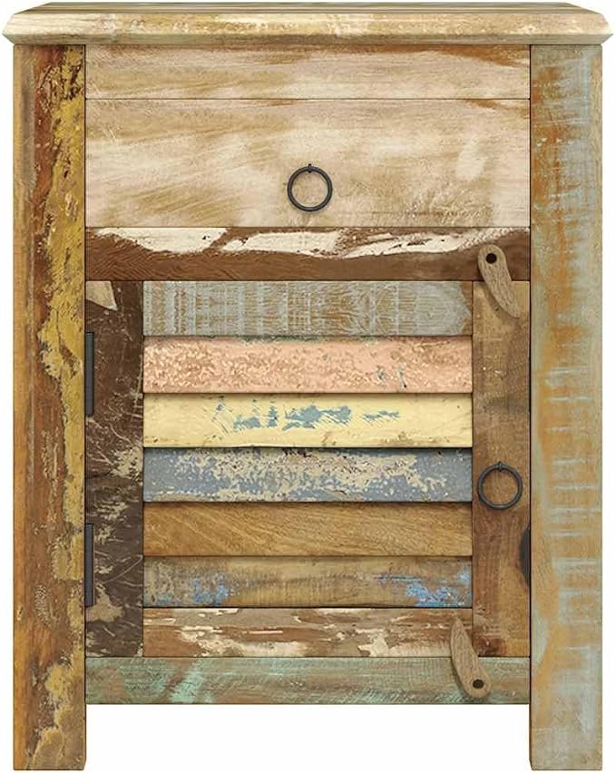 Vintage Reclaimed Wood End Table - Image 5