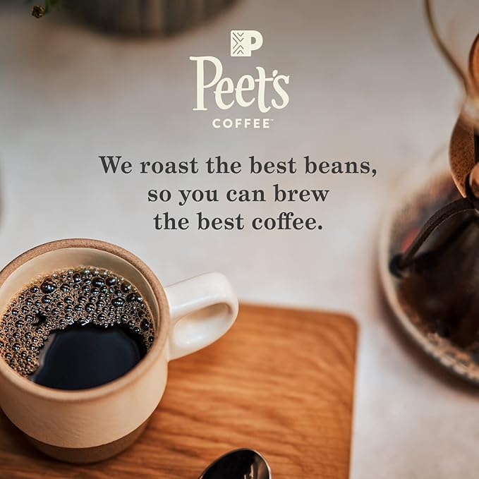 Peet's Coffee, Dark Roast Single Serve Coffee Pods - French Roast 88 Count (4 Boxes of 22 Pods)