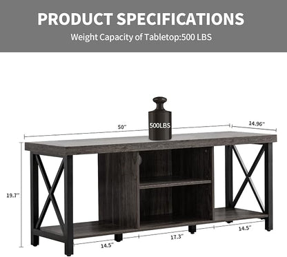 GAZHOME TV Stand for TV up to 55 Inches, TV Cabinet - Image 3