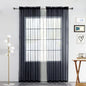 SpaceDresser Sheer Voile Window Treatment Rod Pocket Curtain Panels by SpaceDresser