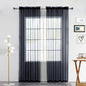 SpaceDresser Sheer Voile Window Treatment Rod Pocket Curtain Panels by SpaceDresser