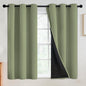 SimpleHome Sage 100% Blackout Curtains Room Darkening Living Room 54 Inch | by SimpleHome