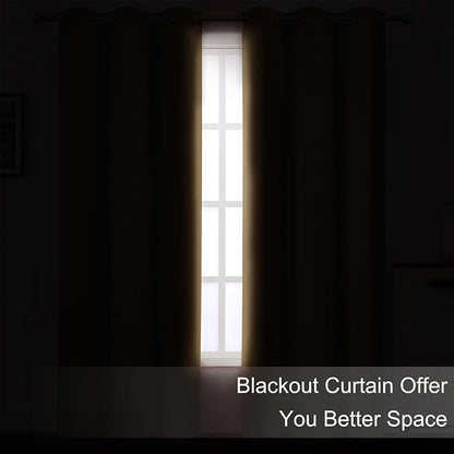 Blackout Curtains 42 x 63 inch/Natural Curtains Set of 2 Panels/Thermal - Image 3