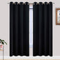 Yakamok Room Darkening Curtains 52x72 inch Length Black-Living Room | 2 panels by Yakamok