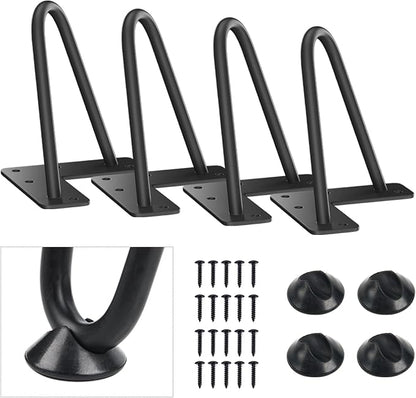 SMARTSTANDARD 5 Inch Heavy Duty Hairpin Furniture Legs, Metal Home DIY Projects by SMARTSTANDARD