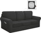 Easy-Going 7 Pieces Stretch Couch Cover Washable Sofa Cover Set by Easy-Going