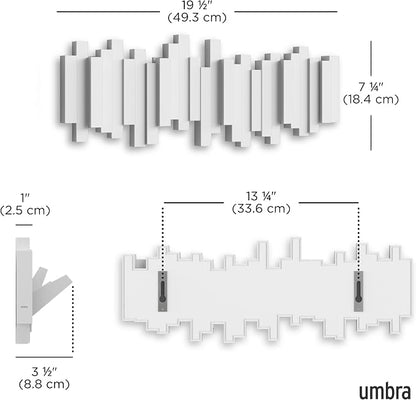 Umbra Sticks Wall-Mounted Coat Rack Rail Hook - Image 3