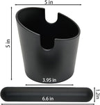5 inch Coffee Knock Box Espresso Knock Box with a longer detachable Knocking Rod Shock-Absorbent Durable Non-Slip Base Espresso Machine Accessories Espresso Dump Bin for Home/Office