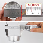 watchget Moka Pot Dosing Funnel, 54mm Stovetop Espresso Coffee Maker Distribution Tool Italian Coffee Maker Dosing Ring For Moka Express 3 Cups, Transparent